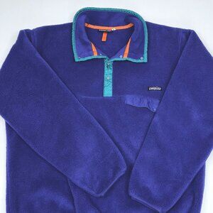 PATAGONIA VINTAGE blue fleece sweater men's XL